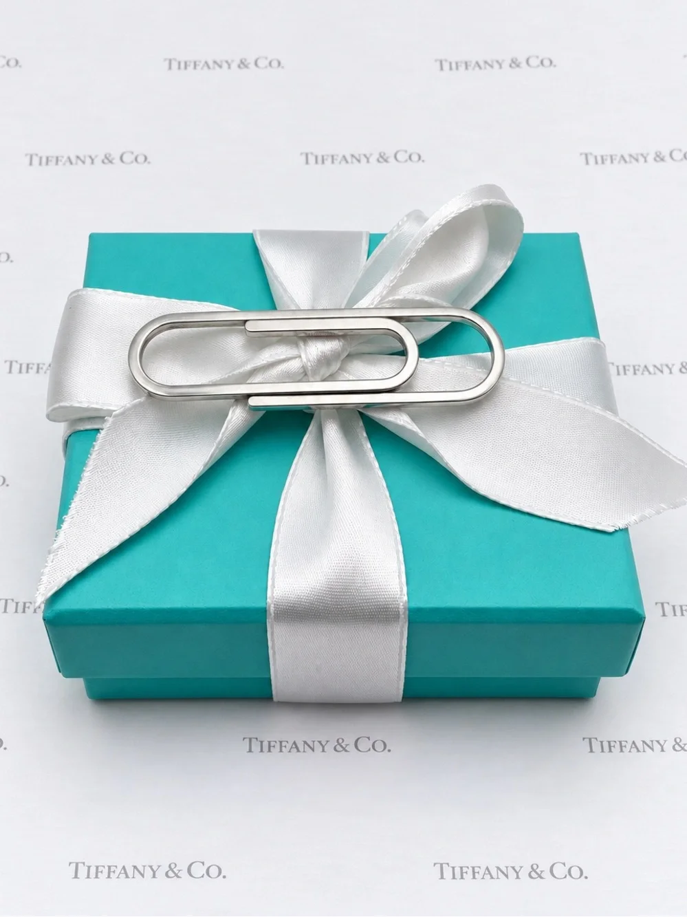 Tiffany & Co. Paperclip Money Clip Sterling Silver 925 2.5